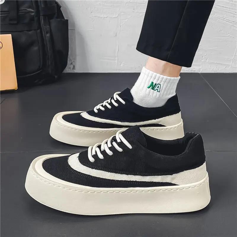 Sneakers Fashion 2024 Men's Casual Shoes Flat Male Shoe Leisure Hiking Designer Luxury Korean Style Offer Footwear Trends Trend