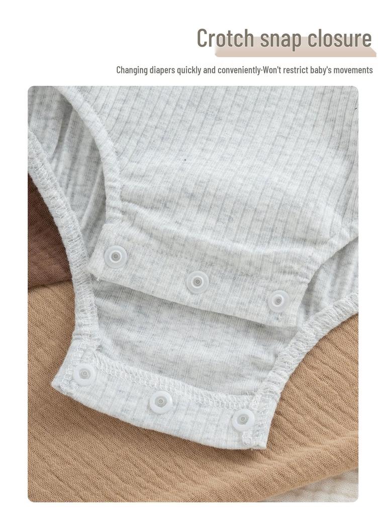 Stylish Baby Bodysuit Set: Spring, Autumn, Winter - 100 Days Outfit for Newborn Girls and Boys