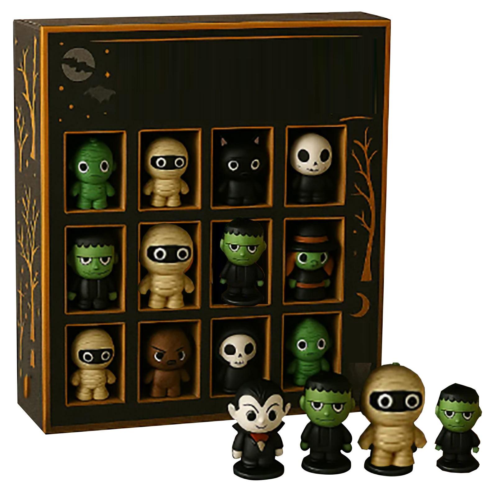 

3D Advent Calendar, 12Day Advent Calendar With Random Fixed Figures Vacation Advent Calendar (12pc) One Size