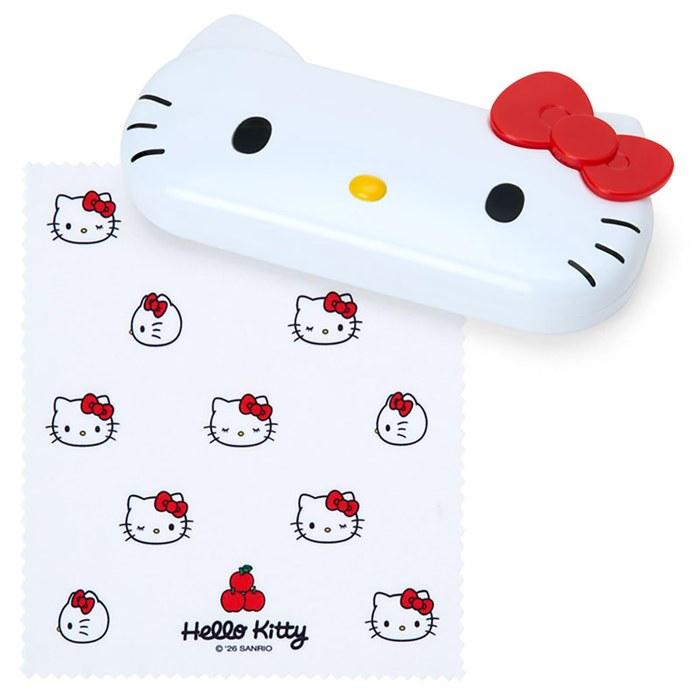 SANRIO Hello Kitty Face-Shaped Glasses Case 588199 (15.5 x 8 x 3.5 cm)