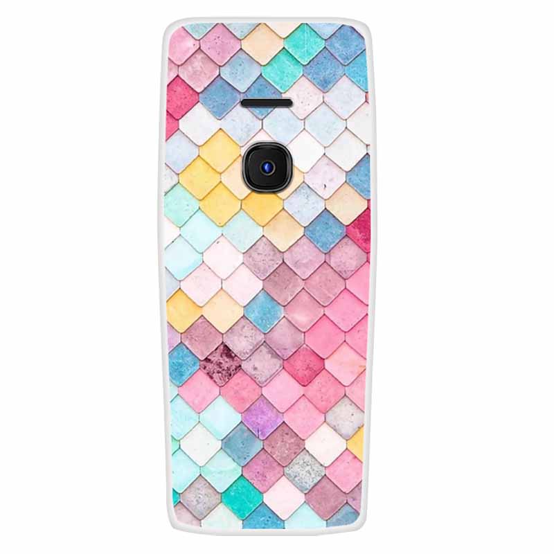 For Nokia 8210 4G Case Soft Silicone Space Landscape Covers for Nokia 6300 4G Cases Colorful Bumpers Cat Phone Protective Bags