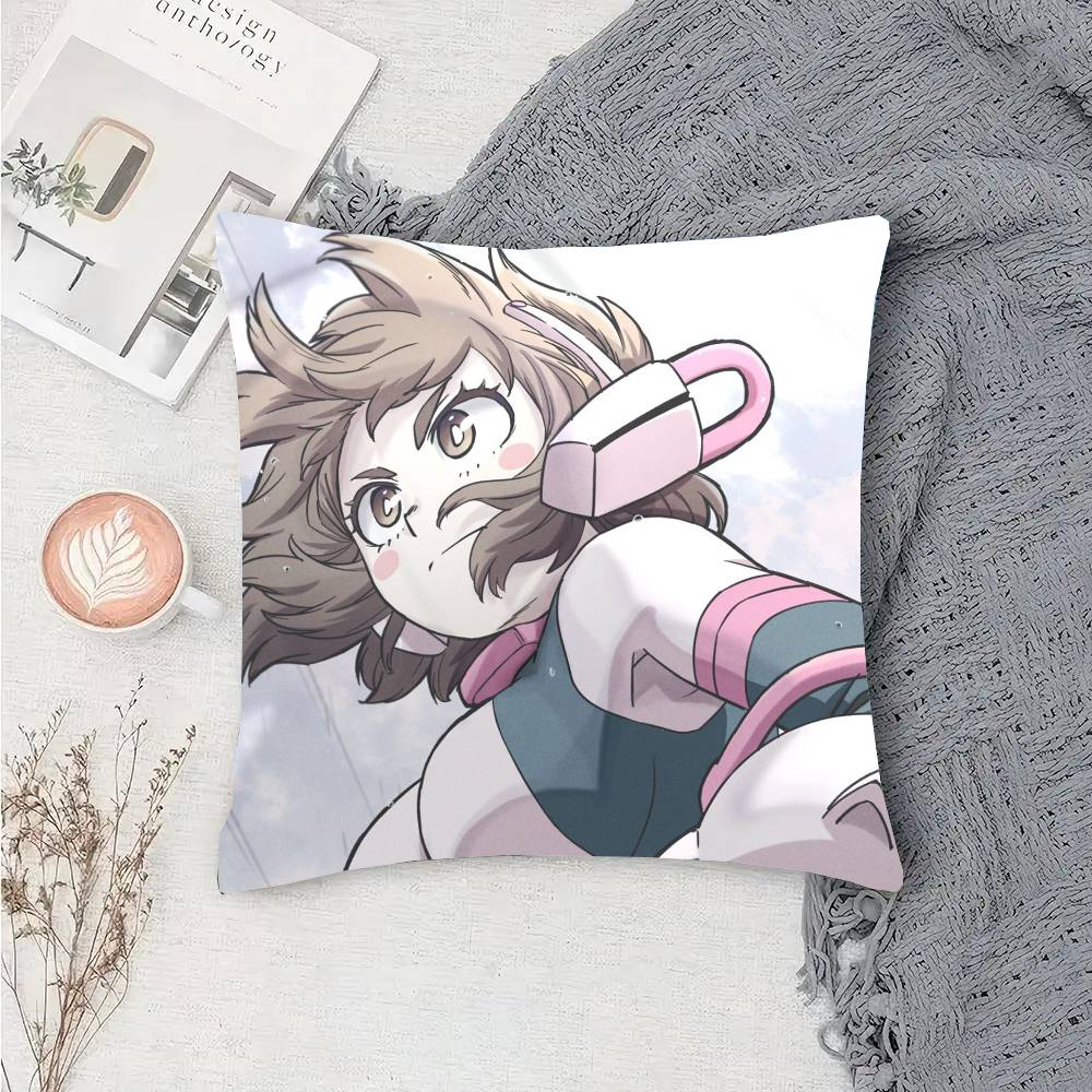 Ochaco Uraraka Anime My Hero A-Academia Pillow Case Sofa Cushion Cover Room Home Decoration