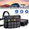 12V Car Auto Relay Box Fuse Block Three Pre-Wired Fuse and Relay Box with 15pcs Blade Fuses 5-30A 8Pcs 4 Pin 40A Relays