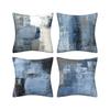 45X45CM Blue Gray Abstract Oil Painting Pattern Design Throw Pillow Cover Home Decoration Office Sofa Soft Pillows-Covers Trendy