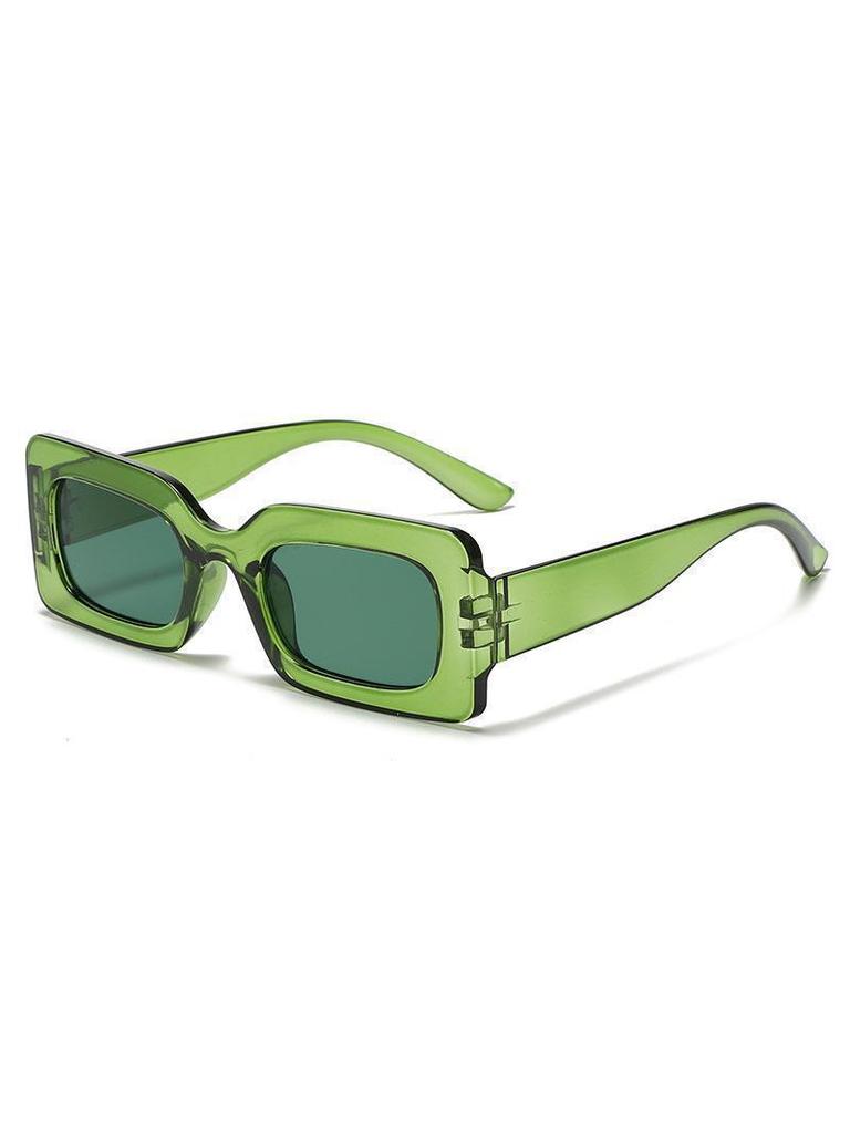Y2K Bold Rectangle Sunglasses Multi Color Choices UV Protection Fashion Daily Wear Eyewear KJ102