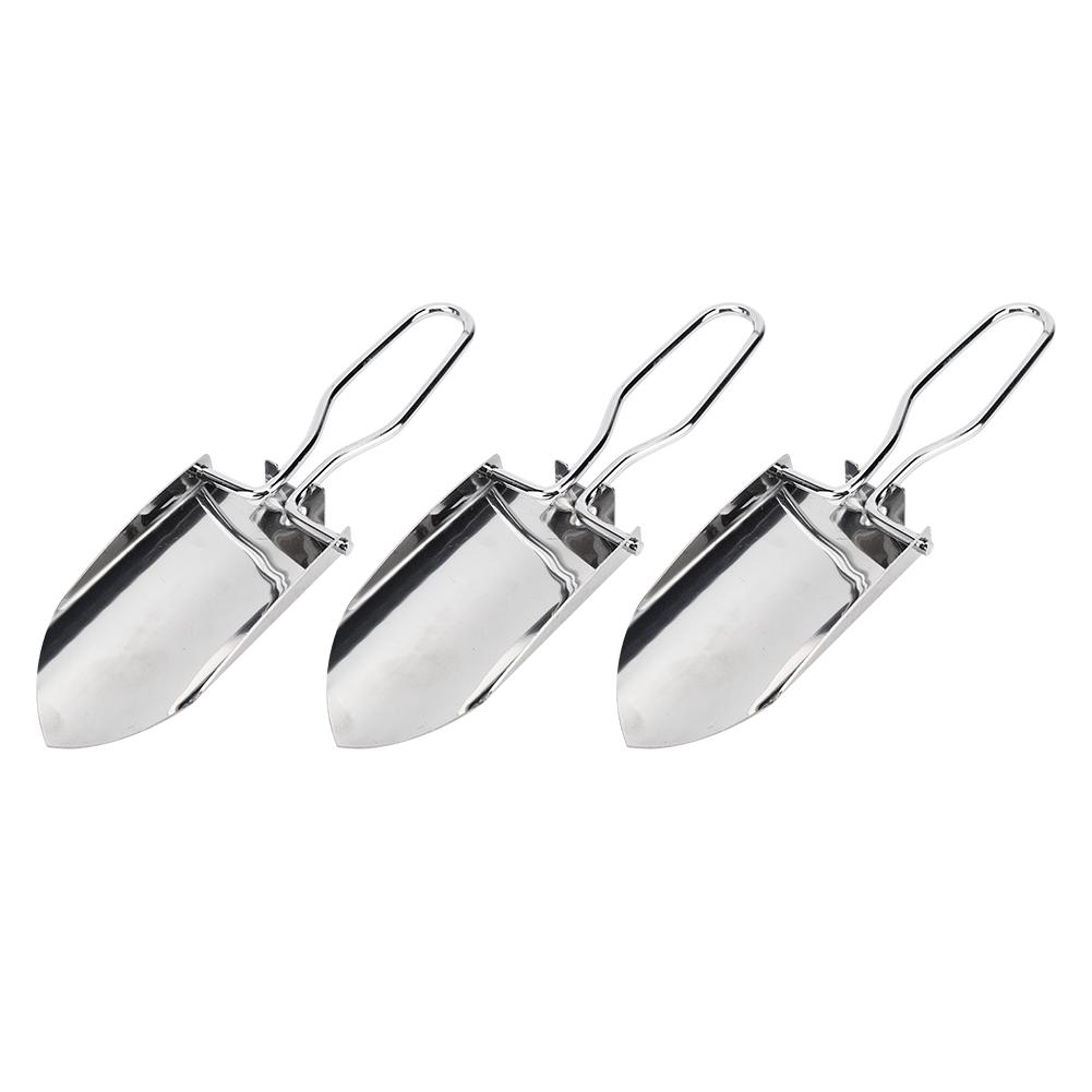 

3PCS Mini Hand Shovel Folding Stainless Steel Trowel Portable Camping Garden Tools