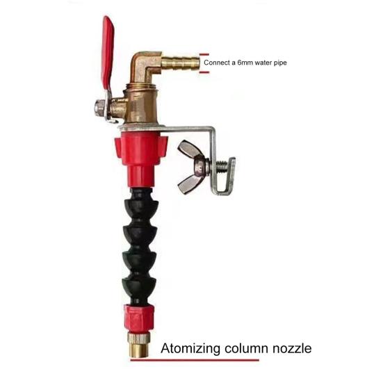 Buse de dépoussiérage, brouillard de liquide de refroidissement, améliore la coupe, prolonge la durée de vie de la section, résistant à la corrosion, large application, accessoire de machine de découpe par aspersion