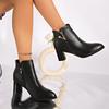 Neue Strass-Kurzstiefel Martin Boots Europäische und Amerikanische Ritterstiefel dicke High-Heel-Stiefel