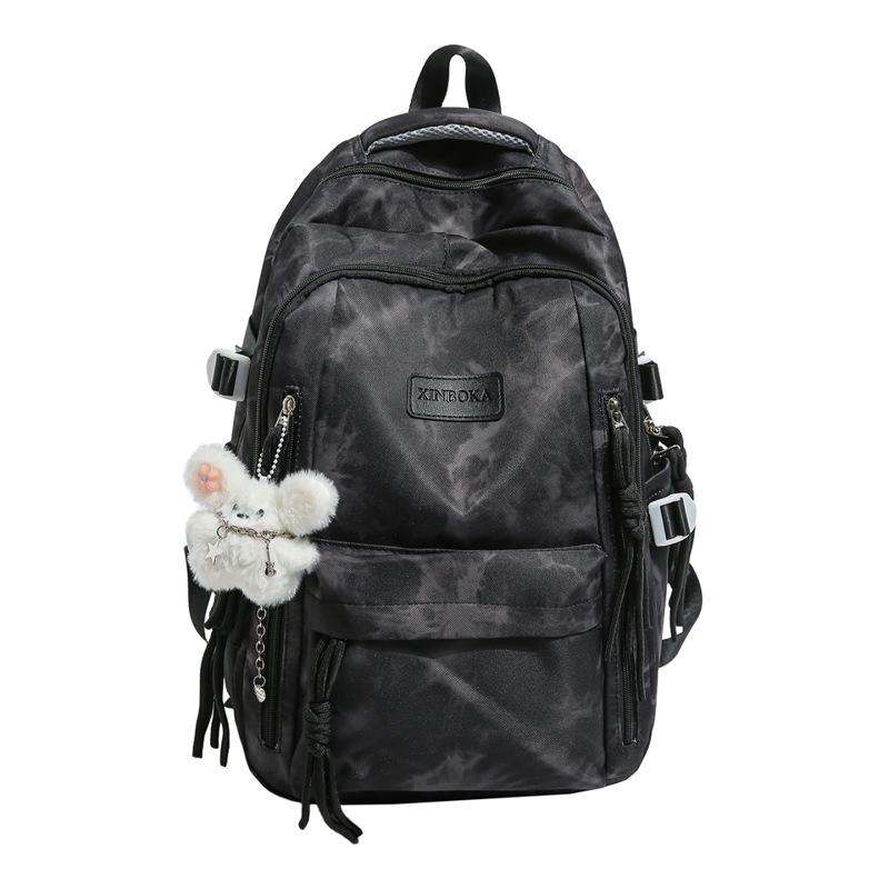 Schoolbag New Trend Backpack Tie-Dye Design Sense Backpack Junior High School College Student Versatile Fashion School Bag