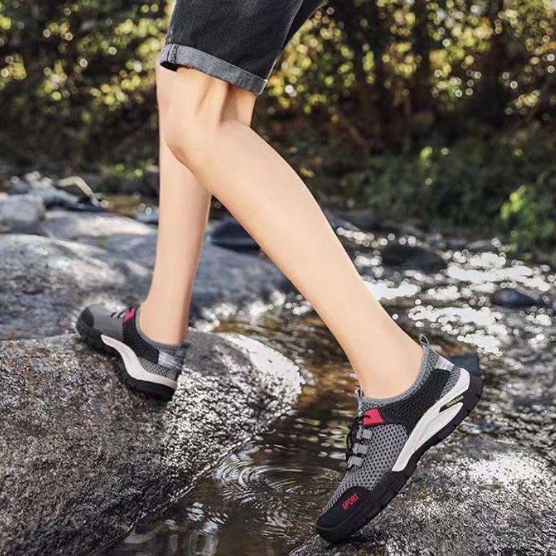 High Quality Men's Hiking Shoes Summer Mesh Speed Interference Water Shoes Outdoor Non-slip Wear-resistant Casual Sneakers 2025