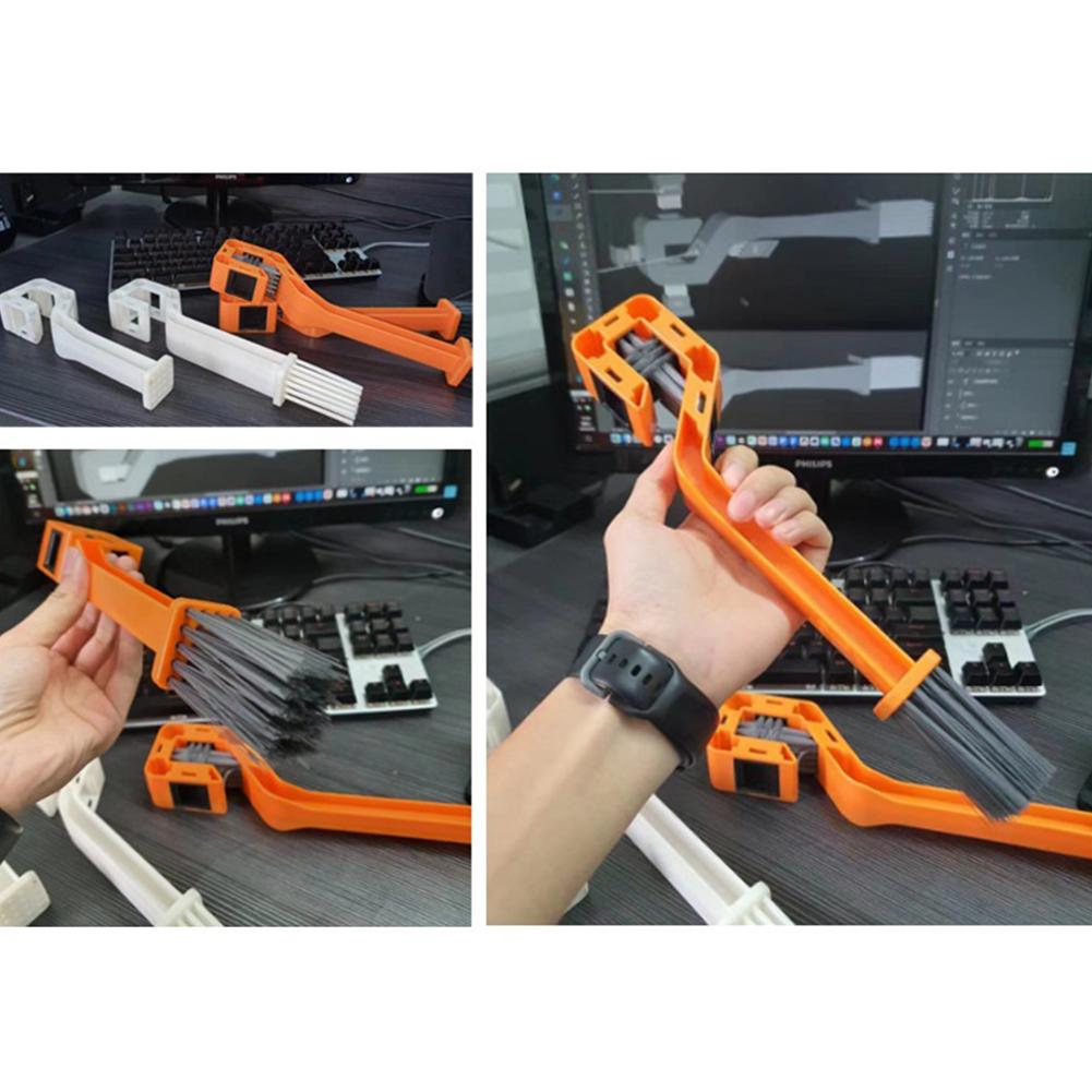 Bicycle Chain Clean Brush Double Head Bicycle Chain Cleaner Multifunction Portable Chain Gear Cleaning Tool