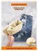 Women's 2025 High-Waisted Light Blue Thickened Velvet Jeans - Slimming Straight-Leg, Wide/Narrow-Leg Fit