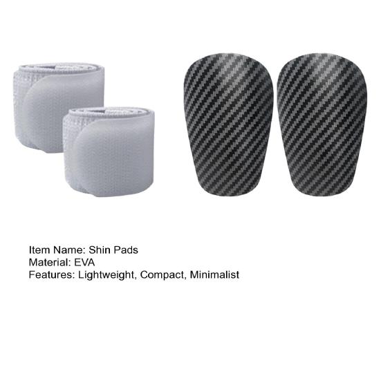1 Pair Mini Soccer Shin Guards with Strap Lightweight Flexible Shin Pads Sports
