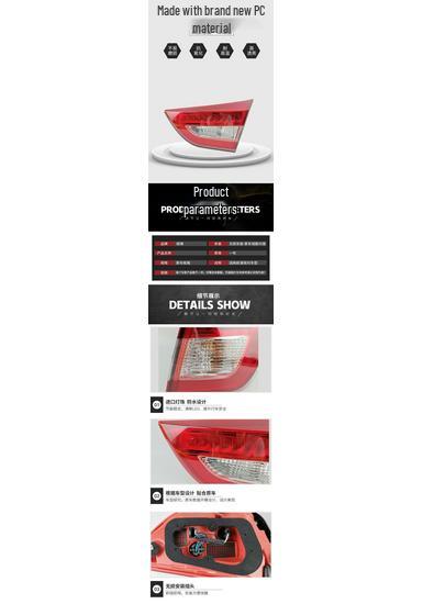 

Compatible Vision X3 1718 Rear Tail Light Assembly: Reversing, Brake, Anti-Rear-End, and Combination Light. Driver Left-Inner OEM