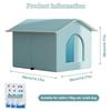 Cat Cooling House Enclosed Pet Shelter ChewResistant Ice Nesting Dog Cat Cool Hideout Portable Sleeping Cave AllSeason Retreat