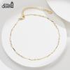 Effie Queen Dainty 1mm Thin Chain Anklet 925 Sterling Silver Textured Twist Design for Women Fashion Accessories Summer SA79