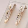 1 Paar Modische Micro-inlaid Zirkon V-förmige High-End Ohrringe Damen Persönlichkeit Geometrischer Ohrschmuck Persönlichkeit Nische Temperament Trend