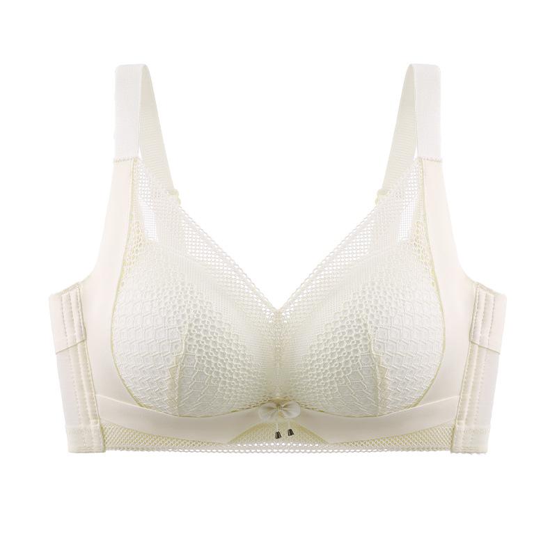 Lace sexy underwear women's small breasts gather and close secondary breasts, upper support anti-sagging adjustment type, no steel ring