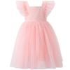 2025 New Girls' Summer Bowknot Mesh Dress - Lightweight Children's Fashion