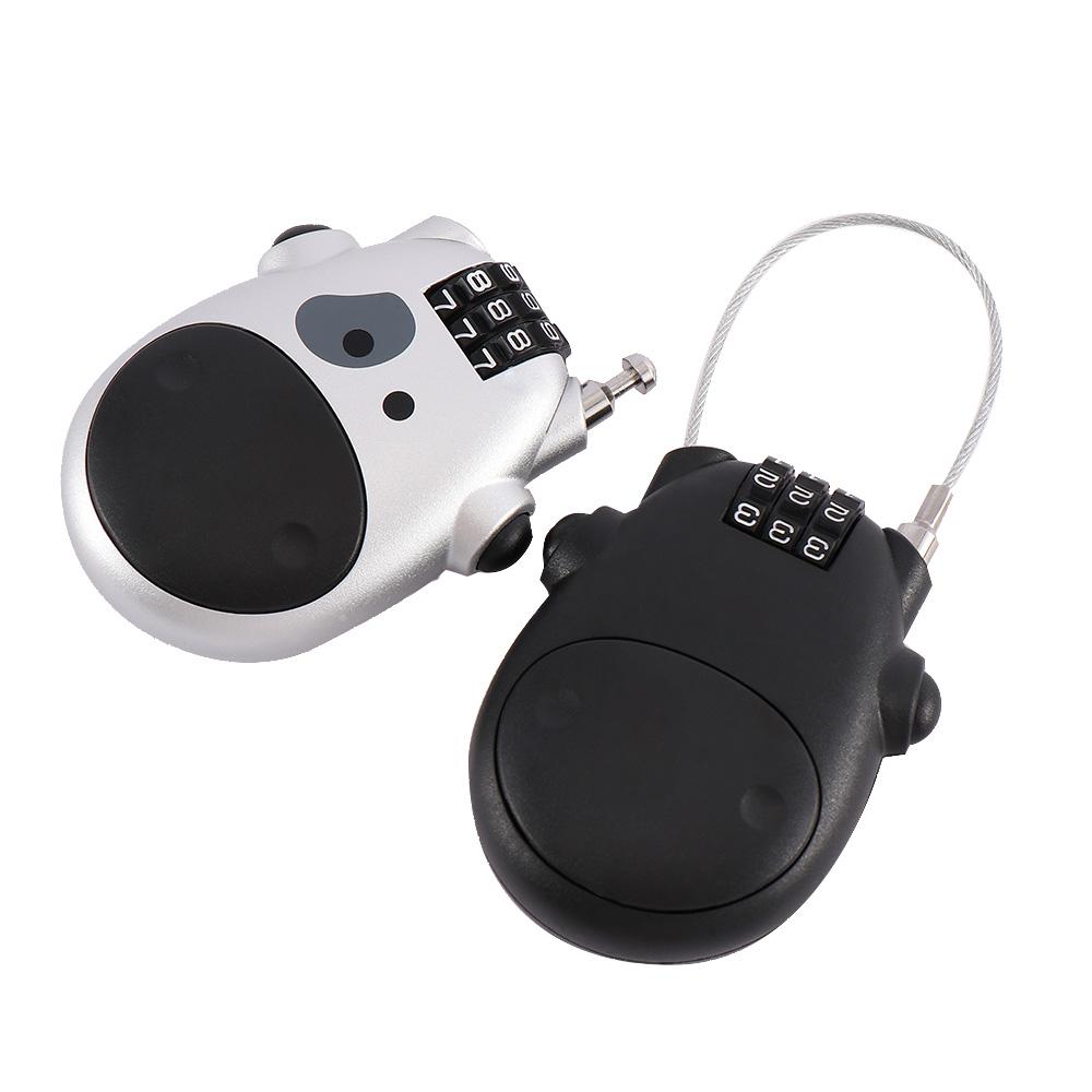 Anti-theft Motorcycle Helmet Lock Luggage Combination Lock Password Padlock Travel Accessories