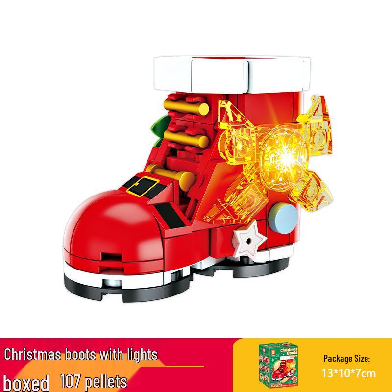 Lele Brothers Christmas Tree Building Blocks - Educational Toy for Boys