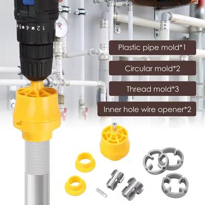 Zestaw gwintownicy do rur PVC z 3 matrycami (1/2", 3/4", 1") dla Wiertarki Elektrycznej Narzędzie do Gwintowania