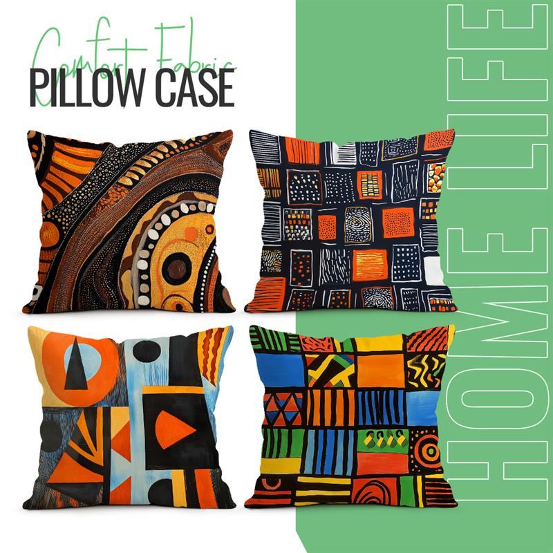 Retro Tropical Ethnic Geometric Pattern Decorative Cushions Pillowcase Cushion Cover Throw Pillow Sofa Decoration Pillowcover