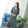 Autumn Night Dress Women Loose Large Nightgown Solid Color Sleepshirts Long-Sleeves Nightie Nightdress Modal Sleepwear