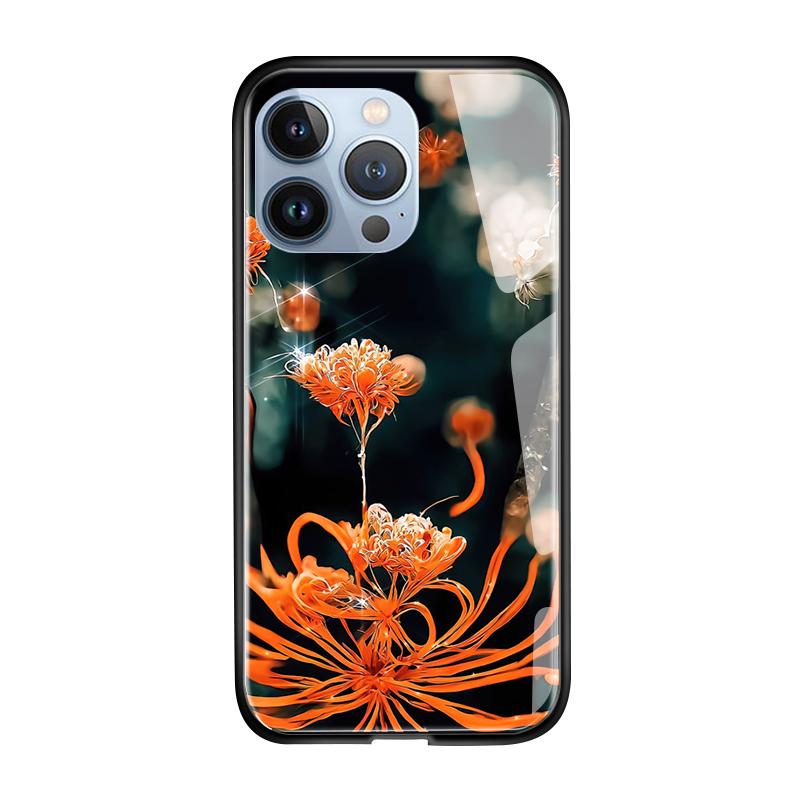 Tempered Glass Phone Case For iPhone 11 12 13 14 15 16 17 Redmi 10 12 14C Note10 Note14 Xiaomi 11Lite PocoC75 Soft Edge Shockproof Smooth Shell