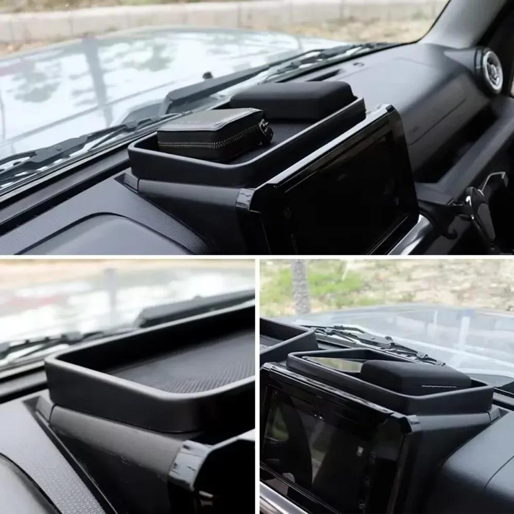 Car Center Console Storage Box Organizer Tray With Mat Pad for Suzuki Jimny 2019 2020 2025 2025 2025 Interior Accessories Black