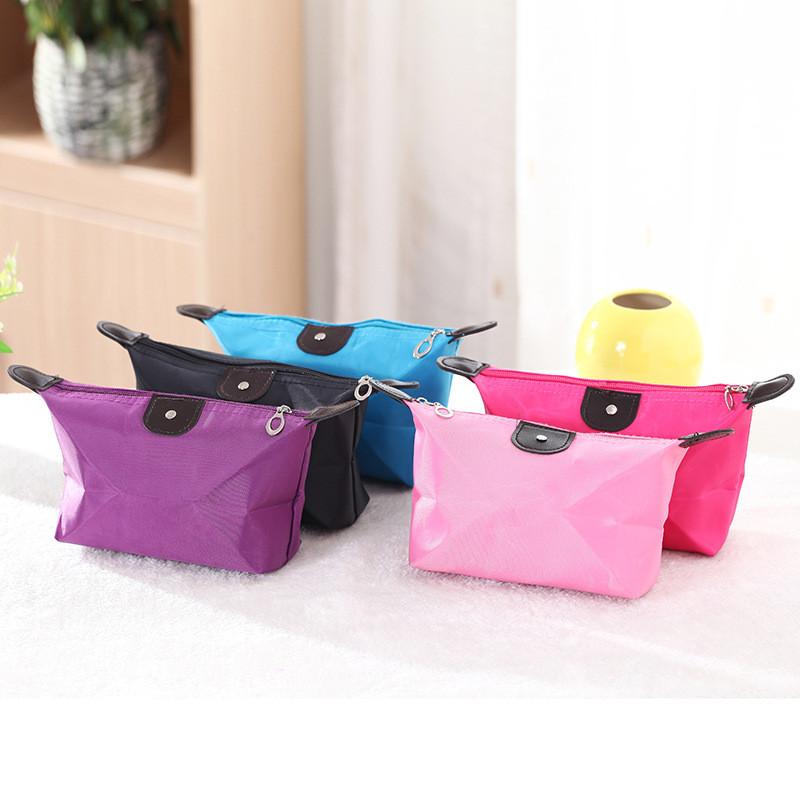 Dumpling Makeup Bag Foldable Travel Cosmetic Organizer With Handheld Design For On The Go Use