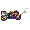 Silicone Rubber Motorcycle logo Keychain Ring Key Holder Pendant For Honda CRV Pilot Accord Civic CBR650F Forza Goldwing Rebel LV4