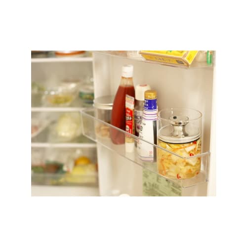 Airtight Glass Canister, Slim Air Reducer, 900cc, Medium, Silver, F9483