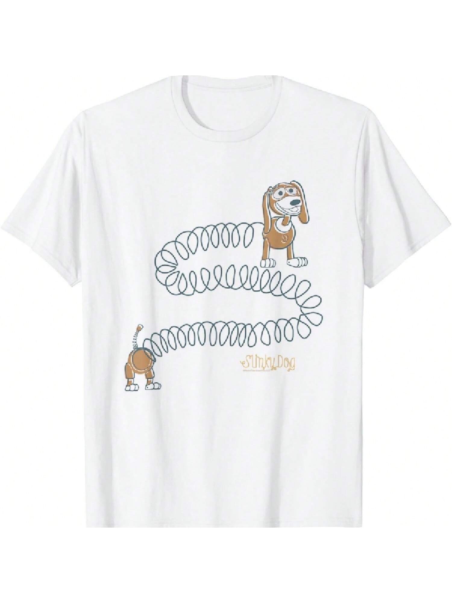 Pixar Slinky Dog Vintage Logo T-Shirt S разноцветный