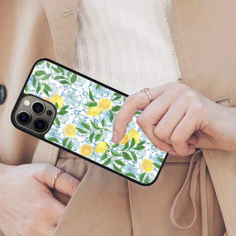 Mediterranean Lemon Bumper Magnetic Phone Case For APPLE iPhone 17 Air 16 14 13 12 Pro Max 15 Plus Wireless With MagSafe Cover