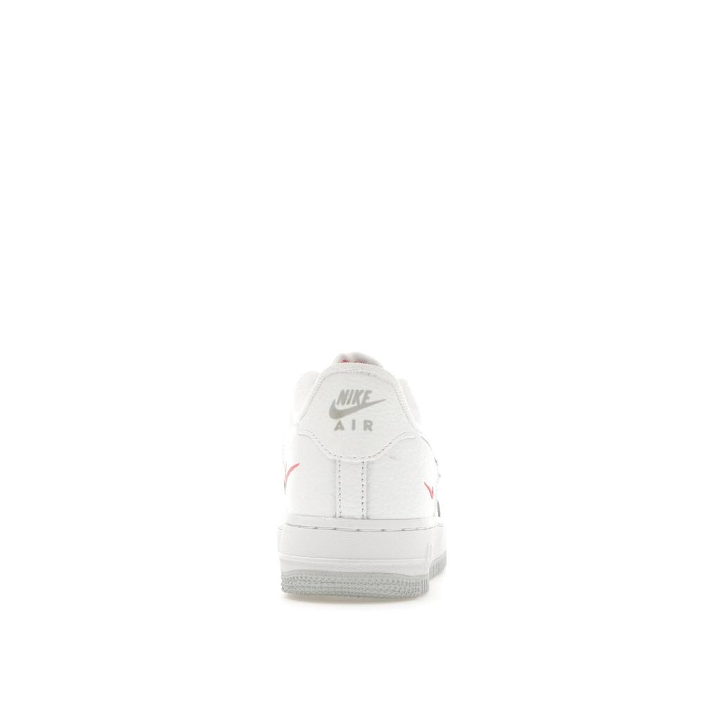 Nike Air Force 1 Low GS Multi-Swoosh Kids Sneakers White Particle-Grey Photon-Dust DO6486-100