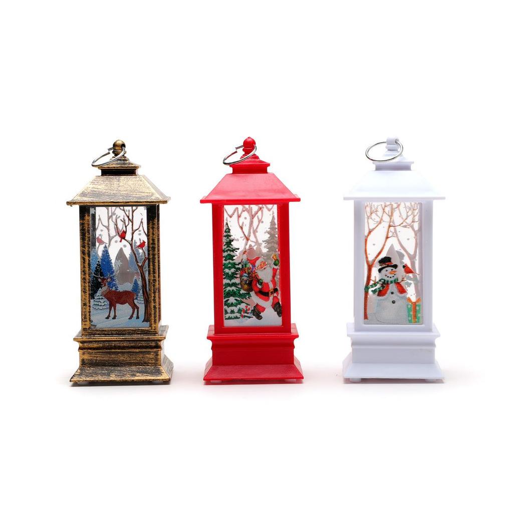 Christmas Lantern Candle Holder: Festive Night Light and Desktop Ornament