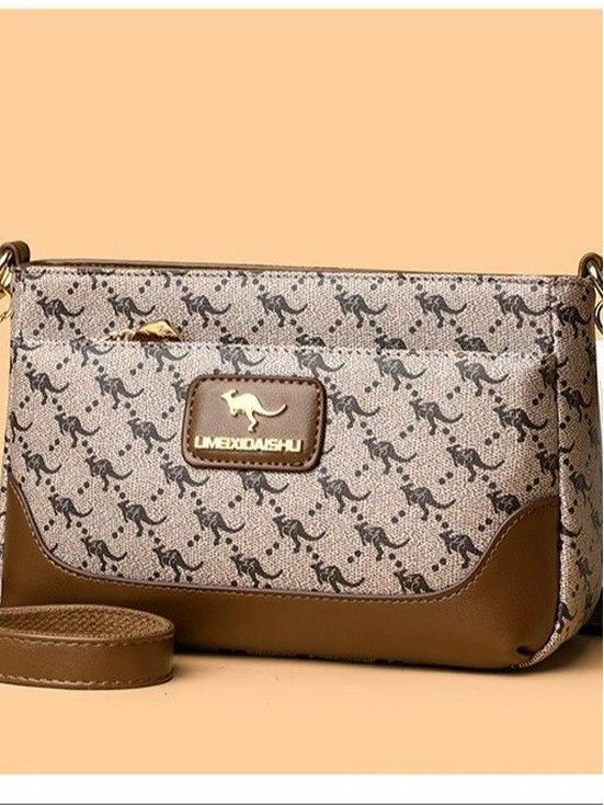

Trendy Women s 2025 Large-Capacity High-End Crossbody Bag - European & American Style Small Square Shoulder Bag темно-сірий