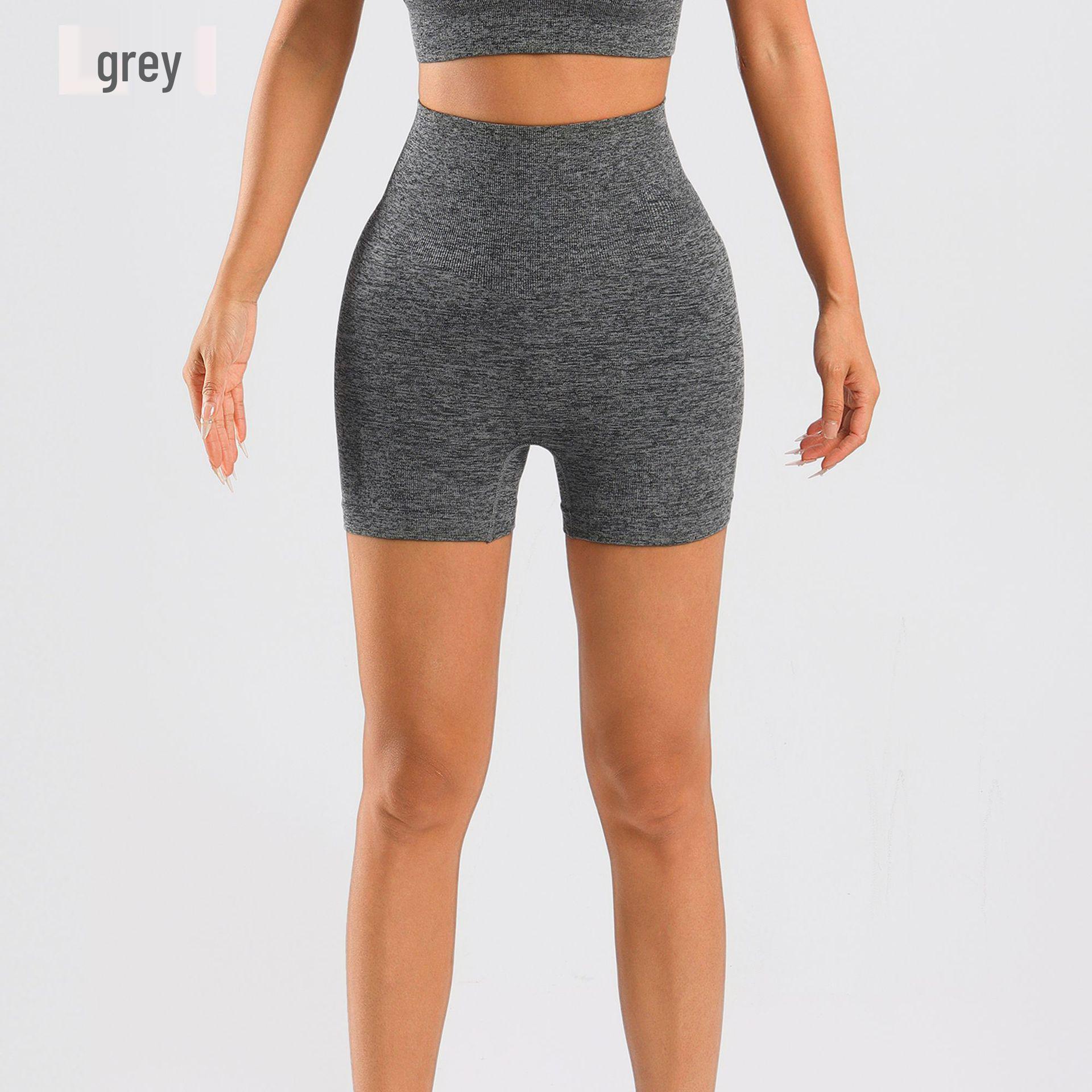 

Цельный комплект для йоги без швов: Леггинсы с высокой талией, быстросохнущие, с эффектом пуш-ап и майка-жилет с коротким рукавом Large