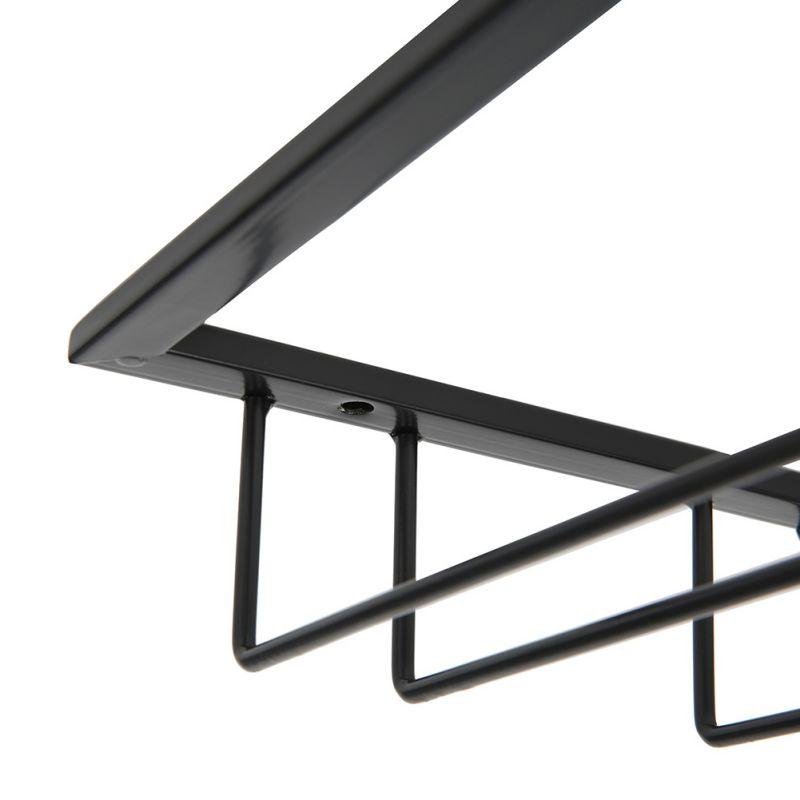 Right Angle Creative Upside Down Wine Glass Rack Kitchen Cup Rack Upside Down Cup Rack Home Wine Cabinet Bar Hanging Cup Rack