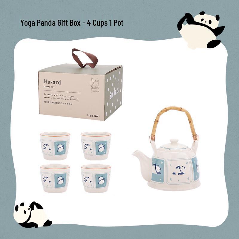Ceramic Teapot and Cup Gift Set