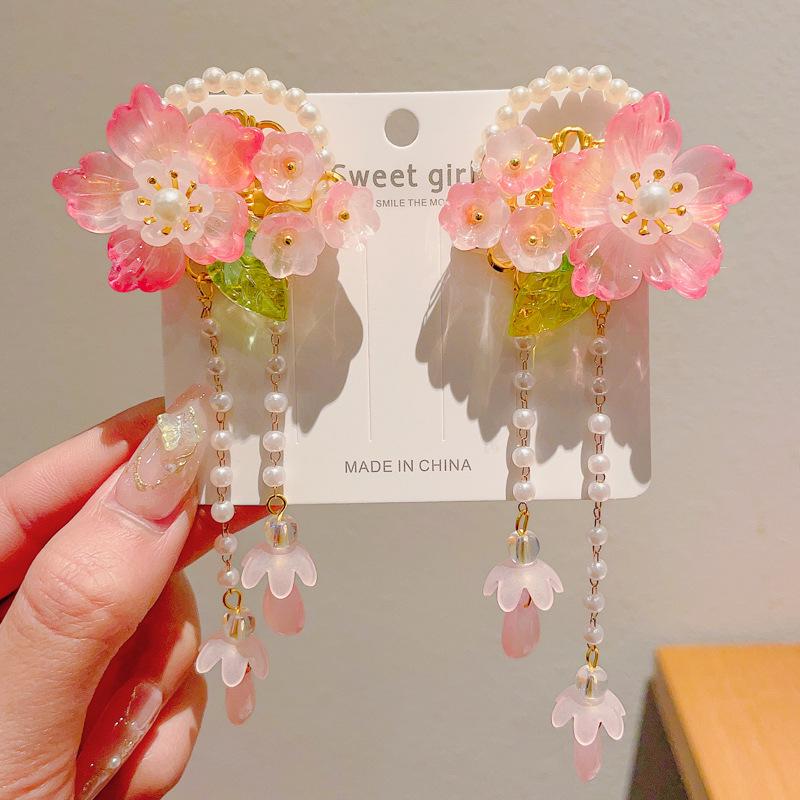 Ancient Style Hanfu Hair Accessories: Super Fairy Princess Tassel Hairpins for Girls & Women