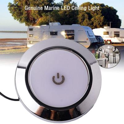 12V/24V RV Interior Ceiling LED Light with Switch 5W Car Interior Led Round Light RV Indoor Roof Lamp For Camper Boat