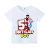 New Short Sleeve Marvels SpiderUnisex Kids Tshirt Number 19 Cartoon Figure Printed Tshirt Birthday Party Wears 100Cotton Tee