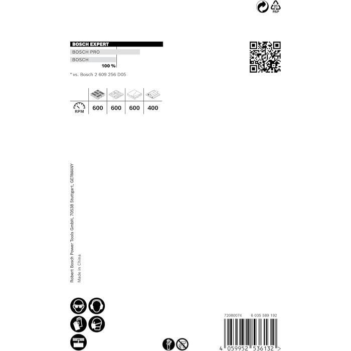 Scie Trépan - Bosch - EXPERT Construction Material - Ø 64 Mm - Durabilité 50x - Pour Matériaux Durs