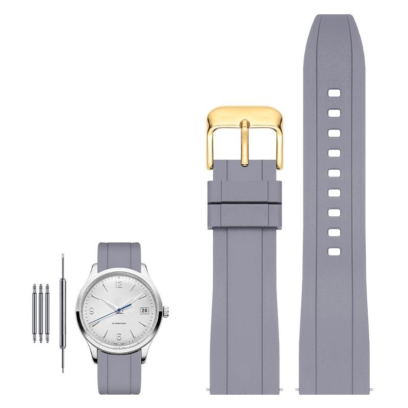 High quality fluororubber strap for Tissot Rado Rolex Tudor Jaeger series watchband quick release silicone watch strap 20mm