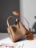 2024 New Women's Genuine Leather Crossbody & Bucket Handbag: Elegant Cowhide Vegetable Basket Style.