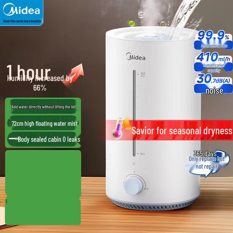 Midea Smart AI Humidifier CN plug (adapter included)