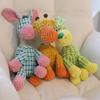 Plush Animal Dog Toy Squeaky Donkey Dog Giraffe Dog Chew Toy Stuffed Animal Toy for Puppy Teething Interactive Tug-of-War