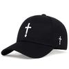 Uomo Donna Moda Ricamo Croce Cappellino da Baseball Cotone Snapback Cappellino da Papà Osso Casquette Estivo Coppia Hip Hop Cappellini